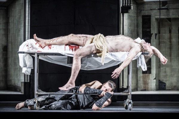 Stanislas de Barbeyrac as Parsifal and Christian Gerhaher as Amfortas (Photo by Marc Brenner)