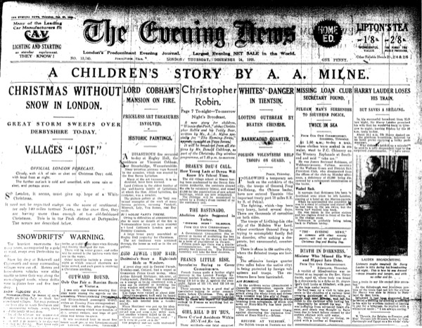 Winnie-the-Pooh, Evening News